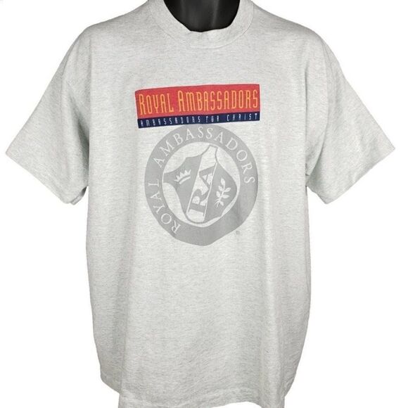 Royal Ambassadors For Christ T Shirt Vintage 90s Christian Religious Made In USA - Picture 1 of 6